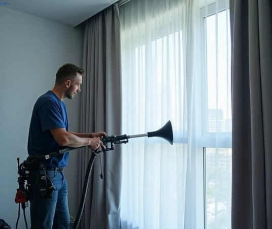 Professional curtain steam cleaning process equipment Matty Curtain Cleaning dallas-vic